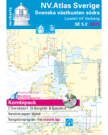 NV Charts båtsportkart over Sverige - Serie 5.2: Lysekil-Varberg