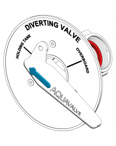 Trudesign Aquavalve innfelt 3-veis ventil for toalett/septiktank