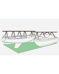 Norena R4 rekkestativ for båter fra 32-35 fot, mønelengde 11.5 meter