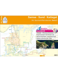 NV Charts båtsportkart over Danmark serie 3: Samsø, Øresund og Kattegat