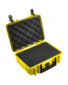 B&W Outdoor Cases Type 1000 SI gul oppbevaringskasse med skuminnlegg (4,1 liter)