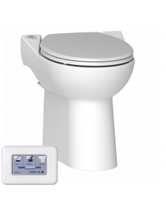 Sanimarin C43 Comfort Luxe 12V toalett med ECO-spyling og elektronisk spyleknapp