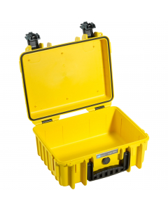 B&W Outdoor Cases Type 3000 RPD gul oppbevaringskasse med rominndelere (11,7 liter)