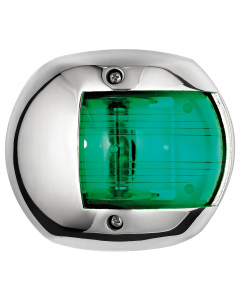 Osculati Compact 12 AISI316 lanterne rustfritt stål (grønn)