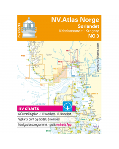 NV Charts Atlas 3: Sørlandet - Kristiansand til Kragerø 2018